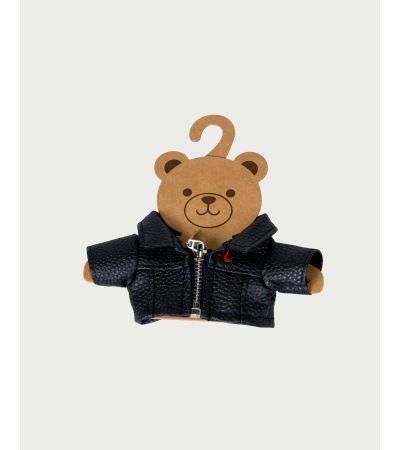 Mini PU leather jacket costume for bear change